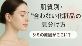 肌質別・合わない化粧品の見分け方｜シミの原因がここに？